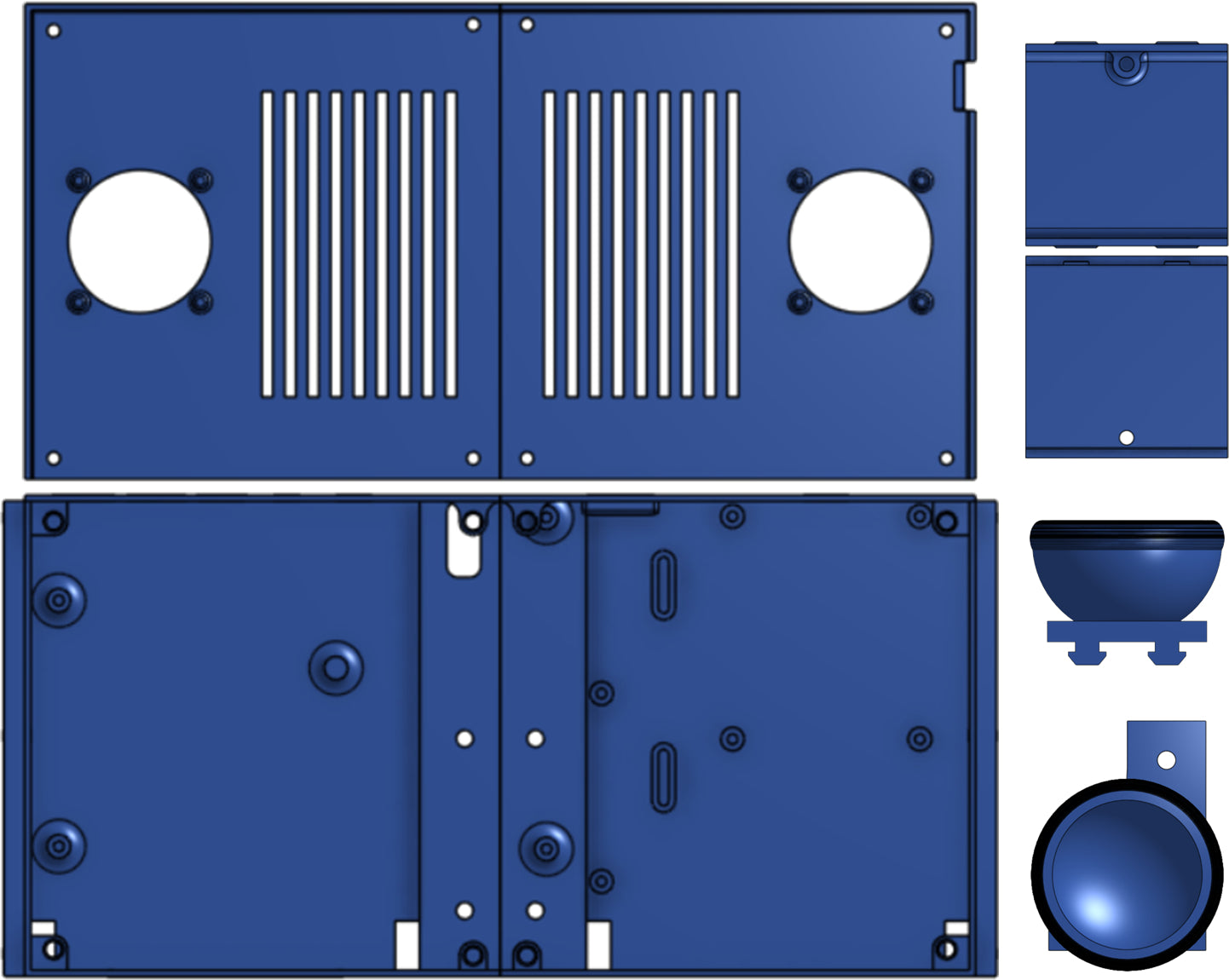 Ender 3 V2 Pro Max Neo Dual Under Mount Enclosures Fit Manta M5P CB ender-3-v2-pro-max-neo-dual-under-mount-enclosures-fit-manta-m5p-cb