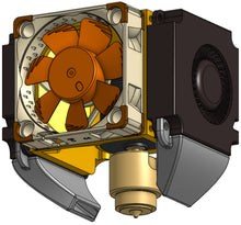 Load image into Gallery viewer, REVO CR Minimalist Fans Bracket and Ducts for Dual 4010 Blowers, Single 4010 or 4020 Heatsink Fan .STL files for DIY 3D printing