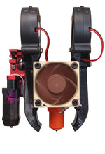 Load image into Gallery viewer, Minimalist E3D V6 and CHC Pro Volcano Fans Bracket and Ducts for Dual 4010 Blowers, Single 4010 or 4020 Heatsink Fan .STL files for DIY 3D printing