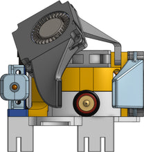 Load image into Gallery viewer, Minimalist Dual Parts Fan Micro Swiss NG REVO, Ducts for Dual 4010 Blowers, Single 3010 Fan .STL files for DIY 3D printing
