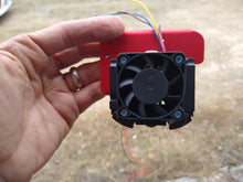 Load image into Gallery viewer, Minimalist Fans Bracket and Standard Plus LED Ducts for Dual 4010 Blowers, Single 4010 or 4020 Heatsink Fan .STL files for DIY 3D printing