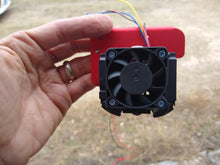 Load image into Gallery viewer, Minimalist Fans Bracket and Standard Plus LED Ducts for Dual 4010 Blowers, Single 4010 or 4020 Heatsink Fan .STL files for DIY 3D printing
