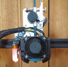 Load image into Gallery viewer, Minimalist Fans Bracket and Standard Plus LED Ducts for Dual 4010 Blowers, Single 4010 or 4020 Heatsink Fan .STL files for DIY 3D printing
